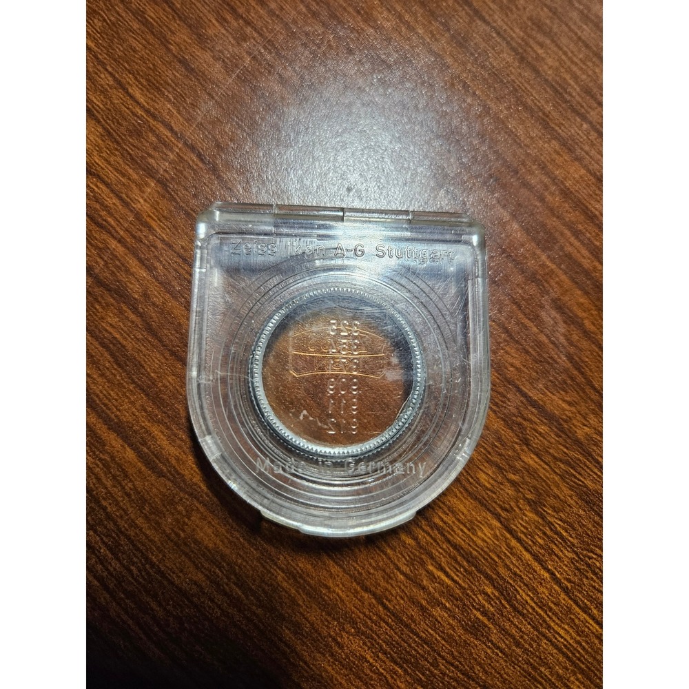 Zeiss Ikon Lens Filter Orange Amber Glass Germany Vintage Camera Accessory